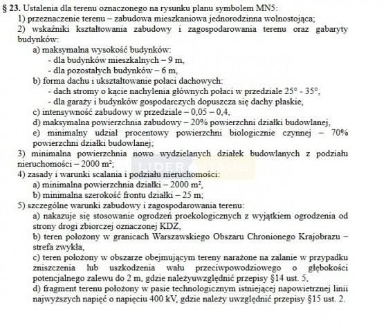 Działka Sprzedaż Łomianki Dolne 2