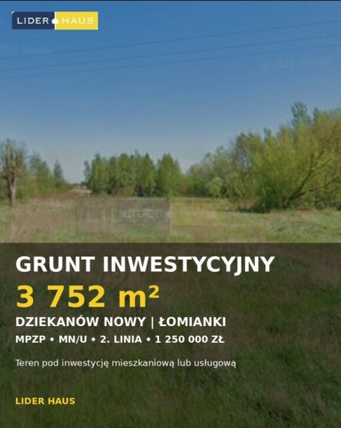 Działka Sprzedaż Dziekanów Nowy 20