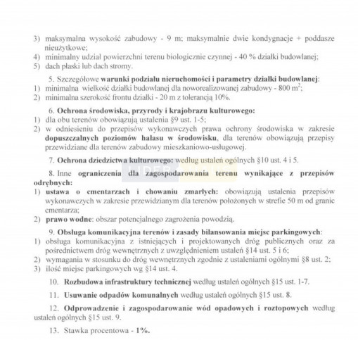 Działka Sprzedaż Kiełpin Poduchowny Rolnicza 7