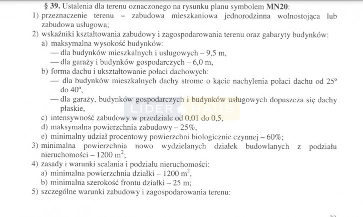 Działka Sprzedaż Dziekanów Nowy 6